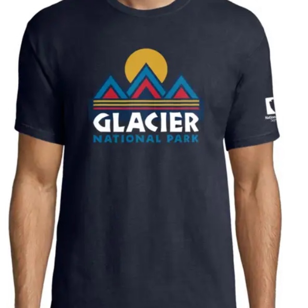 NWOT Navy Glacier National Park T-Shirt (multiple sizes)